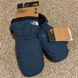 NWT The North Face Kid’s Montana Ski Mitt Size XL Blue and Black | winter | snow